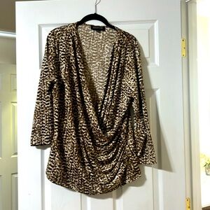 Jones New York Faux Wrap Top. Sz. 1X